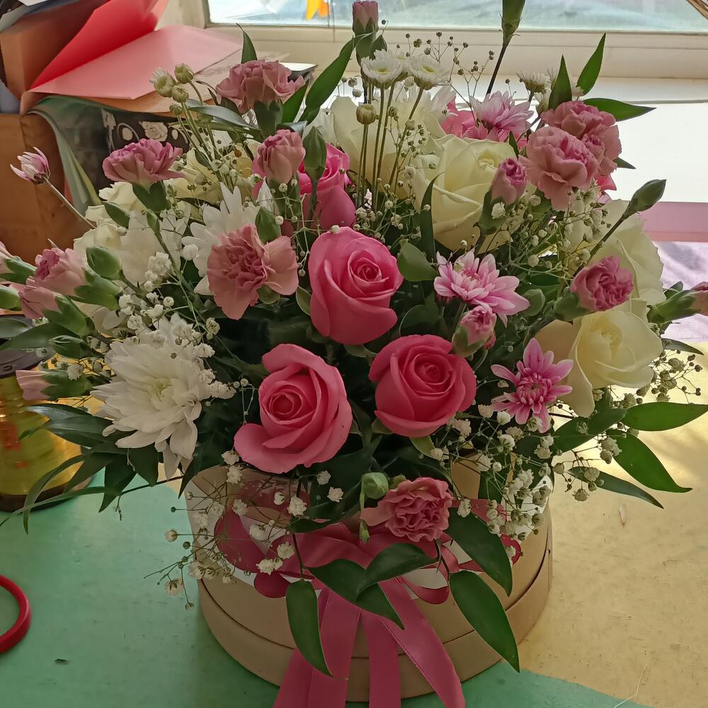 Цветы в коробке